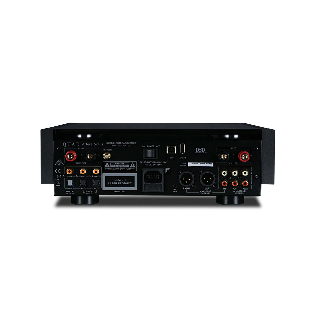QUAD Artera Solus 黑色一體式綜合擴大機背板端子